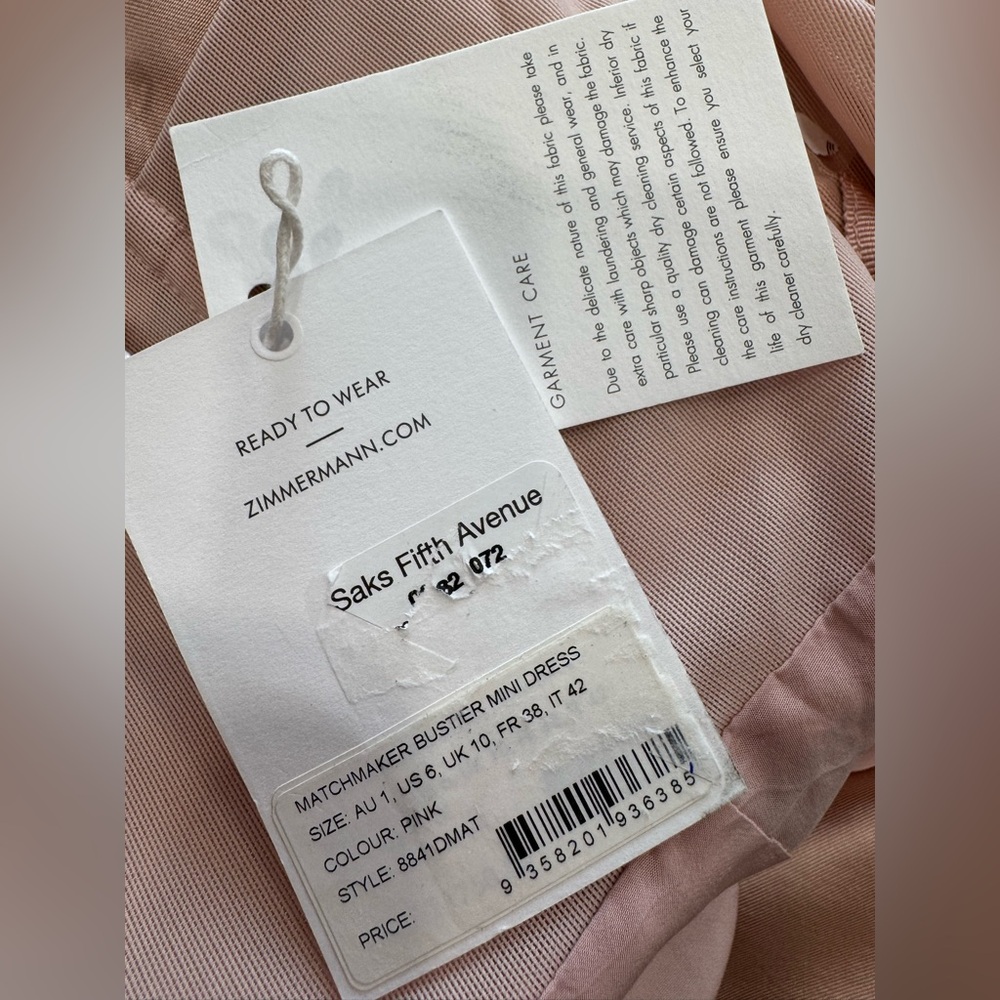 ZIMMERMANN Matchmaker gathered silk and wool-blend mini dress - Picture 11 of 14